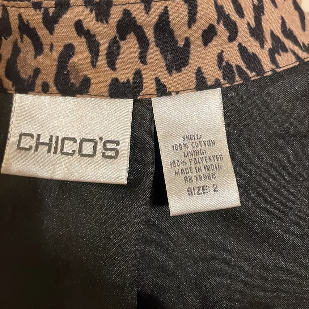 Chico’s - Lightweight Sequin Jacket; Lined; Black… - image 4